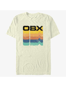 Pánské tričko Merch Netflix Outer Banks - OBX Rainbow Stack Men's T-Shirt Natural