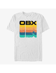 Pánské tričko Merch Netflix Outer Banks - OBX Rainbow Stack Men's T-Shirt White