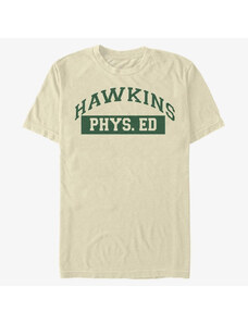 Pánské tričko Merch Netflix Stranger Things - Hawkins Phys Ed Men's T-Shirt Natural