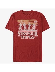 Pánské tričko Merch Netflix Stranger Things - Jank Drawing Men's T-Shirt Red