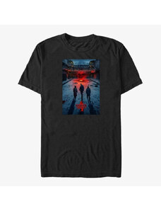 Pánské tričko Merch Netflix Stranger Things - Russia Poster Men's T-Shirt Black