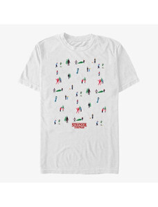 Pánské tričko Merch Netflix Stranger Things - Stranger Things Tree Sweater Men's T-Shirt White