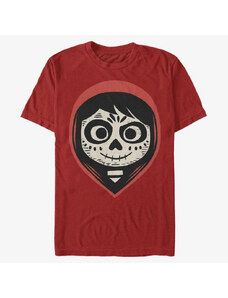 Pánské tričko Merch Pixar Coco - Dia de Los Face Men's T-Shirt Red