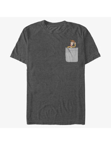 Pánské tričko Merch Pixar Toy Story - Woody Faux Pocket Men's T-Shirt Dark Heather Grey