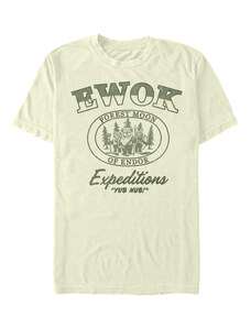 Pánské tričko Merch Star Wars - EWOK EXPEDITIONS Men's T-Shirt Natural