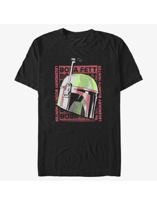 Pánské tričko Merch Star Wars Book of Boba Fett - Boba Poster Men's T-Shirt Black