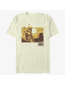 Pánské tričko Merch Star Wars Book of Boba Fett - Boba Landscape Men's T-Shirt Natural