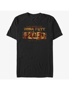 Pánské tričko Merch Star Wars: Book of Boba Fett - New Characters Men's T-Shirt Black