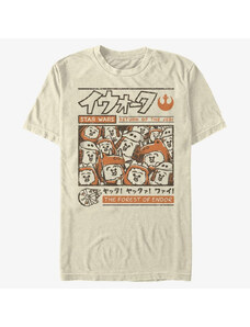 Pánské tričko Merch Star Wars: Classic - Ewok Manga Men's T-Shirt Natural