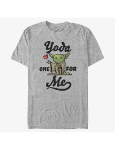 Pánské tričko Merch Star Wars: Classic - Yoda For Men's T-Shirt Heather Grey