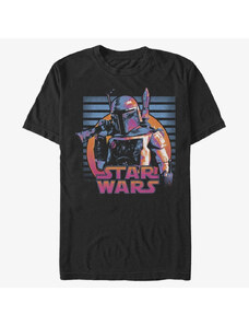 Pánské tričko Merch Star Wars: Classic - Neon Fett Men's T-Shirt Black