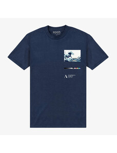 Pánské tričko Merch Apoh London - ashmolean-wave Unisex T-Shirt Navy