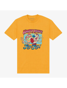 Pánské tričko Merch Park Agencies - Ren & Stimpy Joy Joy Unisex T-Shirt Yellow