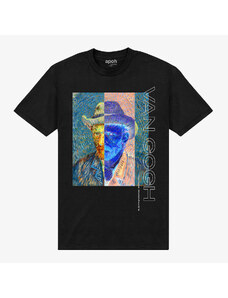 Pánské tričko Merch Park Agencies - APOH Van Gogh Grey Felt Hat Unisex T-Shirt Black