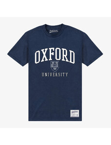 Pánské tričko Merch Park Agencies - Oxford University Crest Unisex T-Shirt Navy