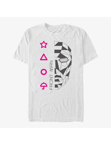 Pánské tričko Merch Netflix Squid Game - Front Man Line Art Unisex T-Shirt White
