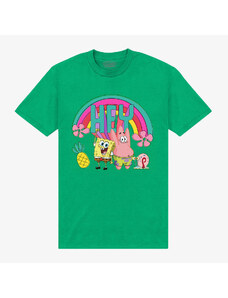 Pánské tričko Merch Park Agencies - SpongeBob SquarePants Hey Unisex T-Shirt Irish Green