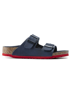 Dětské modré pantofle Birkenstock Arizona Birko-Flor