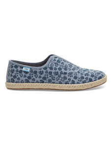 Dámské modré tenisky TOMS Floral Palmera