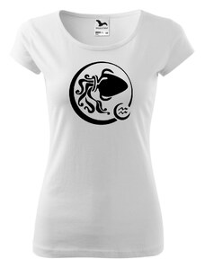 Fenomeno Dámské tričko Znamení vodnář - bílé