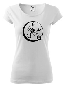 Fenomeno Dámské tričko Znamení štír - bílé