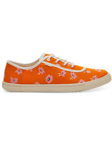 Dámské oranžové tenisky TOMS Flower Print Carmel Sneakers