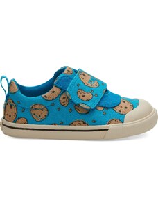 Dětské modré tenisky TOMS Sesame Street Cookie Monster Tiny Doheny Sneakers