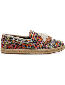 Dámské barevné espadrilky TOMS Woven Tasel Deconstructed Alpargata