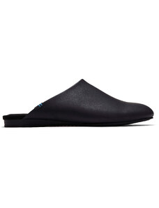 Dámské černé kožené pantofle TOMS Kelli Mule