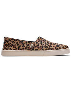 Dámské hnědé espadrilky s leopardím vzorem TOMS Alpargata Cupsole