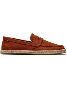 Pánské hnědé espadrilky TOMS Stanford Rope