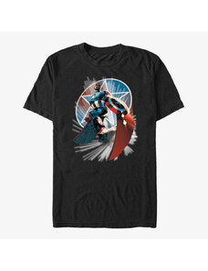 Pánské tričko Merch Marvel Avengers Classic - Now Cap Unisex T-Shirt Black