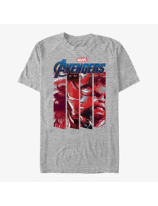 Pánské tričko Merch Marvel Avengers: Endgame - Four Strong Unisex T-Shirt Heather Grey