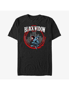 Pánské tričko Merch Marvel Avengers Classic - Widow In Circle Unisex T-Shirt Black