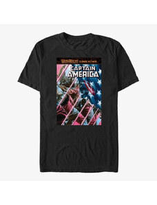 Pánské tričko Merch Marvel Avengers Classic - Captain America Unisex T-Shirt Black