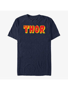 Pánské tričko Merch Marvel Avengers Classic - Thor Logo Unisex T-Shirt Navy Blue