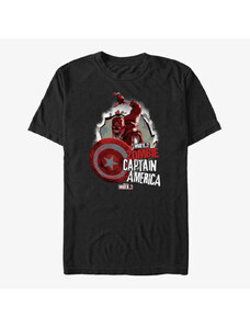Pánské tričko Merch Marvel What If...? - ZOMBIE CAP POSTER Unisex T-Shirt Black