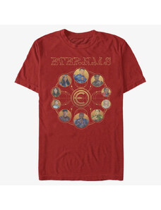 Pánské tričko Merch Marvel: Eternals - ETERNALS CIRCULAR GOLD Unisex T-Shirt Red
