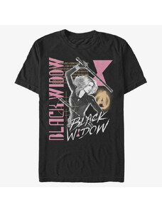 Pánské tričko Merch Marvel - Black Widow Retro Unisex T-Shirt Black