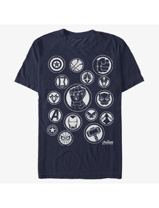 Pánské tričko Merch Marvel Avengers: Infinity War - Avengers Symbol Unisex T-Shirt Navy Blue