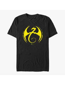 Pánské tričko Merch Marvel Defenders - Iron Fist Logo Unisex T-Shirt Black