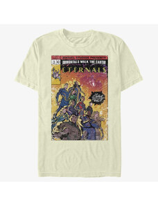 Pánské tričko Merch Marvel The Eternals - VINTAGE STYLE COMIC COVER Unisex T-Shirt Natural