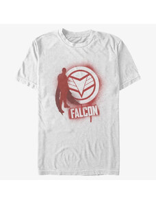 Pánské tričko Merch Marvel The Falcon and the Winter Soldier - FALCON SPRAY PAINT Unisex T-Shirt White