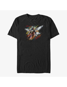 Pánské tričko Merch Marvel Ant-Man & The Wasp: Movie - Wasp Stripes Unisex T-Shirt Black