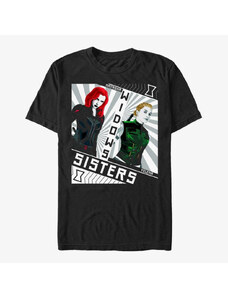 Pánské tričko Merch Marvel Black Widow: Movie - Red Sisters Unisex T-Shirt Black