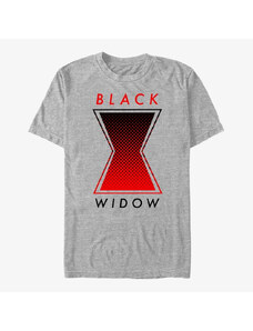 Pánské tričko Merch Marvel Black Widow: Movie - Haftone Symbol Unisex T-Shirt Heather Grey