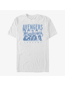 Pánské tričko Merch Marvel Avengers: Endgame - Avenger Endgame Group Unisex T-Shirt White