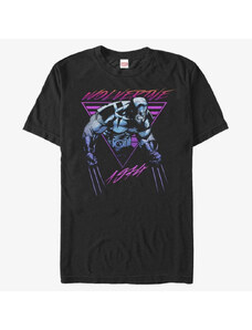 Pánské tričko Merch Marvel X-Men - Neon Logan Unisex T-Shirt Black