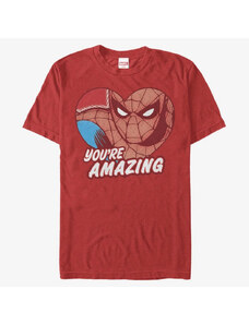 Pánské tričko Merch Marvel Spider-Man Classic - Amazing Man Unisex T-Shirt Red