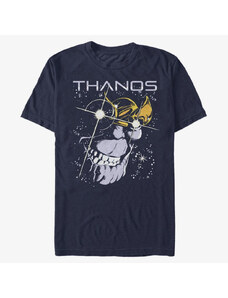 Pánské tričko Merch Marvel Avengers Classic - Thanos Stars Unisex T-Shirt Navy Blue